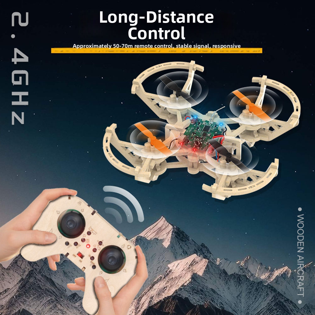 Drone Kit Octocopter - Kit de drones en bois RC,